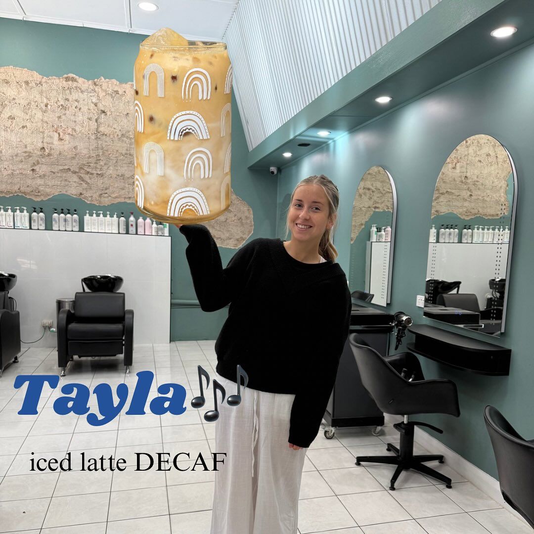 Iced latte decaf