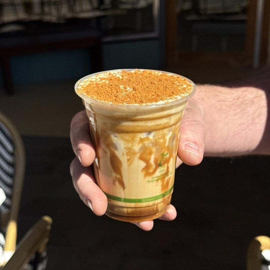 An iced latte from Coffee at KD&rsquo;s